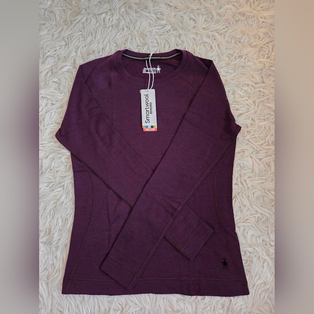 Smartwool Classic Thermal 100% Wool Lo Base Layer For Women Size M, Purple Iris